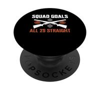 Squad Goals All 25 Straight Trap Shooting Clay PopSockets Adhesive PopGrip