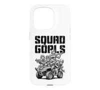 Squad Goals FPS Gamer Funny Military Video Game Player Case for iPhone 15 Pro