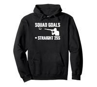 Squad Goals Straight 25S Trap Shooting Clay Pullover Hoodie