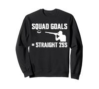 Squad Goals Straight 25S Trap Shooting Clay Sweatshirt