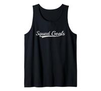 Squad Goals Varsity Style Retro Team Collegiate Graphic Tank Top