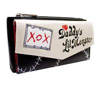 Squad Harley Quinn Daddy's Lil Monster XOX Coin Purse and Cards Cream, Cream, One Size, Clutch, Cream, One Size, Clutch