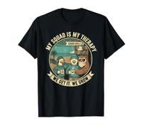 Squad is My Therapy | Funny Friendship & Growth T-Shirt