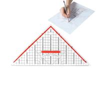 Squad - Multifunctional Stationery Tools for Mathematics and Geometry | Triangle Ruler with Protractor for Students Engineers Architects Art and Carpentry