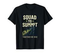 Squad to Summit Hiking Mountain Adventure Design T-Shirt