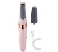 SQUADO - Professional Electric Pedicure, Rechargeable Foot File Pedicure with 2 Spare Roller, 2 Speed & LED Lights, Foot Care Tools for Cracked Heels, Calluses