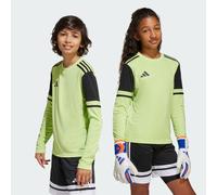 adidas Unisex Kids Squadra25 Goalkeeper Jersey Long Sleeve Kids Shirt, Pulse Lime/Black, 5-6 Years