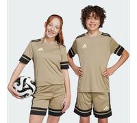 adidas Unisex Kids SQUADRA25 Jersey Short Sleeve Kids, Blanch Cargo/Black/Warm Vanilla, 9-10 Years
