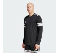 adidas Men's Squadra25 Jersey Long Sleeve Shirt, Black/White, M