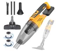 Squaeltirs Car Vacuum Cleaner Cordless Rechargeable,Compatible with Dewalt 20V Battery,2-IN-1 Handheld Vacuum Cleaner,for Car/Home/Pet (No Battery)