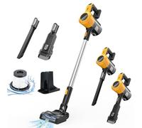 Squaeltirs Cordless Stick Vacuum Cleaner,Compatible with Dewalt 20V Battery,3-in-1 Upright Handheld Stick Vacuum,Brushless Motor,150000r/min,Great for Pet Hair Carpets & Hard Floors (No Battery)