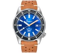 Squale Matic Dark Blue Leather Watch SQL-042