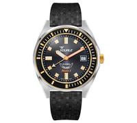 Squale MATICGBKBK.MRBK Matic S Two-Tone Black Rubber Watch