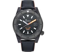 Squale T183 Orange Forged Carbon Leather Watch