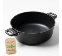 Squality PFAS Free Double-Handled Casserole Dish (6.5l) Oven Safe up to 260 °C | Casserole Pot, Lid available | Hob to Oven Casserole Dishes | Non Stick Pot from Denmark | Stew Pot for Healthy Cooking