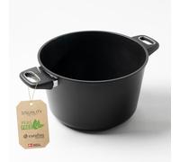 Squality PFAS Free Stock Pot (8.5l) Double-Handled Induction Pot | Large Cooking Pot Oven Safe up to 260 °C | Soup Pot from Denmark | Stew Pot for Healthy Cooking | Non Stick Pot | Big Pot