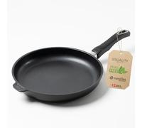 Squality Premium Frying Pan PFAS Free 28 cm - Non-Stick Pan Coated from Denmark | Oven Safe up to 260 °C, Suitable for Induction Cookers, Ergonomic, for Healthy Cooking without Harmful Substances |