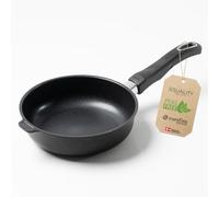Squality Premium sauté pan 20 cm - PFAS-free non-stick pan from Denmark | oven-safe up to 260 °C, suitable for induction cookers, ergonomically shaped, for healthy cooking without harmful substances