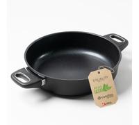 Squality Premium sauté pan 28 cm double handle - PFAS-free non-stick pan from Denmark | oven-safe up to 260 °C, suitable for induction cookers, ergonomically shaped, for healthy cooking without