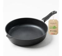 Squality Premium Sauté Pan 32 cm - PFAS-Free Non-Stick Pan from Denmark | Oven Safe up to 260 °C, Suitable for Induction Cookers, Ergonomically Shaped, for Healthy Cooking Without Harmful Substances |