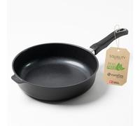 Squality Premium Sauteuse Pan 28 cm - PFAS-free Non-stick Pan from Denmark | Oven-safe up to 500F, induction-compatible, ergonomically shaped, for healthy cooking without harmful substances | Non