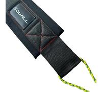 Squall Sailing Dinghy Padded Toe Straps, Black with Red Stitching, High Density Foam, 80mm Wide, Available in 100cm, 125cm, 150cm (2, 100cm)