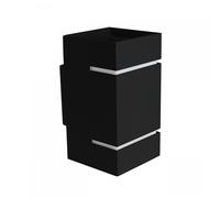 Squalla Lumo G9 Wall Lamp 230V IP20 80x150 Black Square Aluminum Surface Mounted