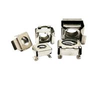 Squar Hole Hardware Cage Nuts ， Card Cage Nut 1/2/5/10 Pcs M4/M5/M6/M8/M10/M12 A2-70 Square Elastic Rack Mount(2pcs M10)