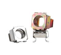 Squar Hole Hardware Cage Nuts ， Card Cage Nut Multiple Sizes(M4(20pcs) nickel)