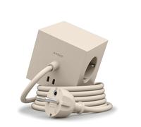 Square 1 - Avolt Socket Cube with USB C NOMAD SAND dfp Design SINGLE PIECES