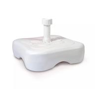 (Square 14L) 14L 18L 20L White Plastic Stand Shade Parasol Base