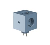 Square 2 - Avolt Socket Cube with USB-C shark blue dfp Design SINGLE PIECES - 7350103840878