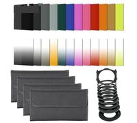 Square 24pcs Filter kit, for Camera for Cokin P Series style + 49mm 52mm 55mm 58mm 62mm 67mm 72mm 77mm 82mm Adapter Rings