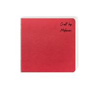 Square 3.9X3.9" 300gsm Portable Watercolor Paper Pad Journal 60pgs (30 Sheets Front Back 2 Textures) Travel Size for Calligrapher Watercolour Watercolor Sketch Book Water Color Paper Notebook Red
