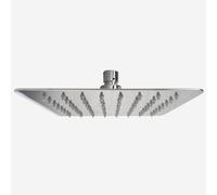 Nes Home Chrome Modern Square 300mm Ultra Thin Shower Head in Silver Nes Home Silver