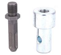 Square 4 Pits Drill Bit Adapter for Electric Hammer - Durable Metal Earth Auger Connector Tool, Professional Use, Easy Operation