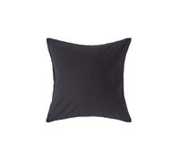 HOMESCAPES Black Pure Egyptian Cotton Euro Size Pillowcase 40 x 40 cm 200 TC 400 Thread Count Percale Equivalent Pillow Case with Zip