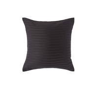 (Square - 40 x 40 cm, Black) Egyptian Cotton Satin Stripe Pillowcase 330 Thread Count