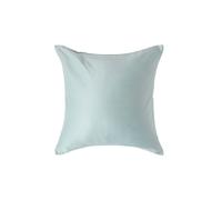 HOMESCAPES Blue Organic Cotton Euro Size Pillowcase 40 x 40 cm 400TC 600 Thread Count Equivalent Pillow Case with Zip