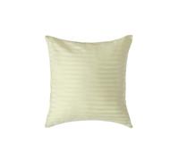 (Square - 40 x 40 cm, Sage) Egyptian Cotton Satin Stripe Pillowcase 330 Thread Count
