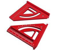 Square | 5-65 Degree High Precision Woodworking Square Ruler - Triangle, Layout Aluminum Alloy Carpenter's Scribing, Multi-Angle Engineer Carpenter's Scribing Tool