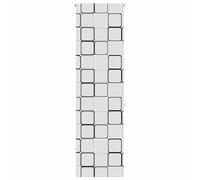 (square, 60 x 240 cm) vidaXL Shower Roller Blind with Cassette Fabric