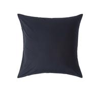HOMESCAPES Black Pure Egyptian Cotton Euro Size Pillowcase 60 x 60 cm 200 TC 400 Thread Count Percale Equivalent Large Square Pillow Case with Zip