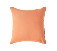(Square - 60 x 60 cm, Burnt Orange) Luxury Soft Linen Pillowcase Plain Textured
