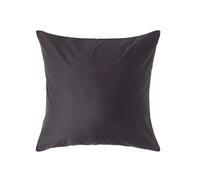 HOMESCAPES Premium 1000 TC Egyptian Cotton Sateen Weave Pillowcase, European Size - Dark Charcoal Grey - 60 x 60 cm