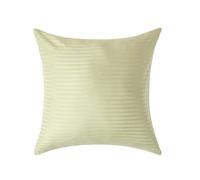 (Square - 60 x 60 cm, Sage) Egyptian Cotton Satin Stripe Pillowcase 330 Thread Count