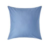 HOMESCAPES Premium 1000 TC Egyptian Cotton Sateen Weave Pillowcase, European Size - Air Force Blue - 80 x 80 cm