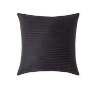 (Square - 80 x 80 cm, Black) Egyptian Cotton Satin Stripe Pillowcase 330 Thread Count