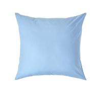 HOMESCAPES Light Blue Pure Egyptian Cotton Euro Size Pillowcase 80 x 80 cm 200 TC 400 Thread Count Percale Equivalent Large Square Pillow Case with Zip