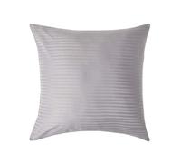 (Square - 80 x 80 cm, Grey) Egyptian Cotton Satin Stripe Pillowcase 330 Thread Count